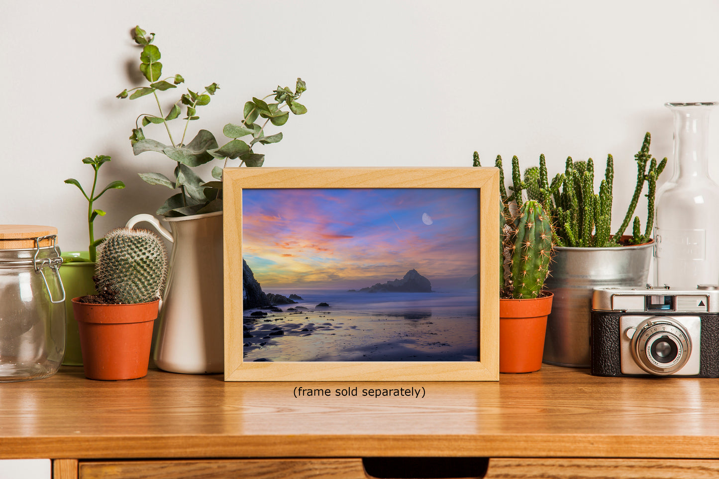 Pfeiffer Beach Sunset, Big Sur California Coastline Ocean Picture Nature Photo, Relaxation Artwork, Meditation, Office House Decor