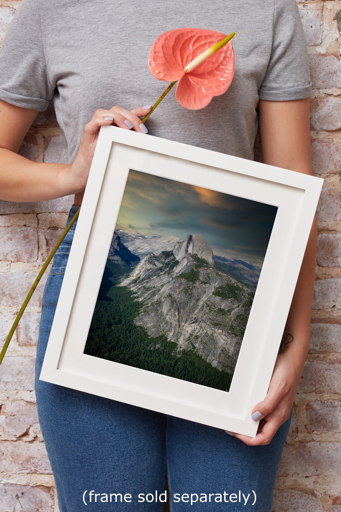 Half Dome Wall Art, Yosemite National Park Nature Photo