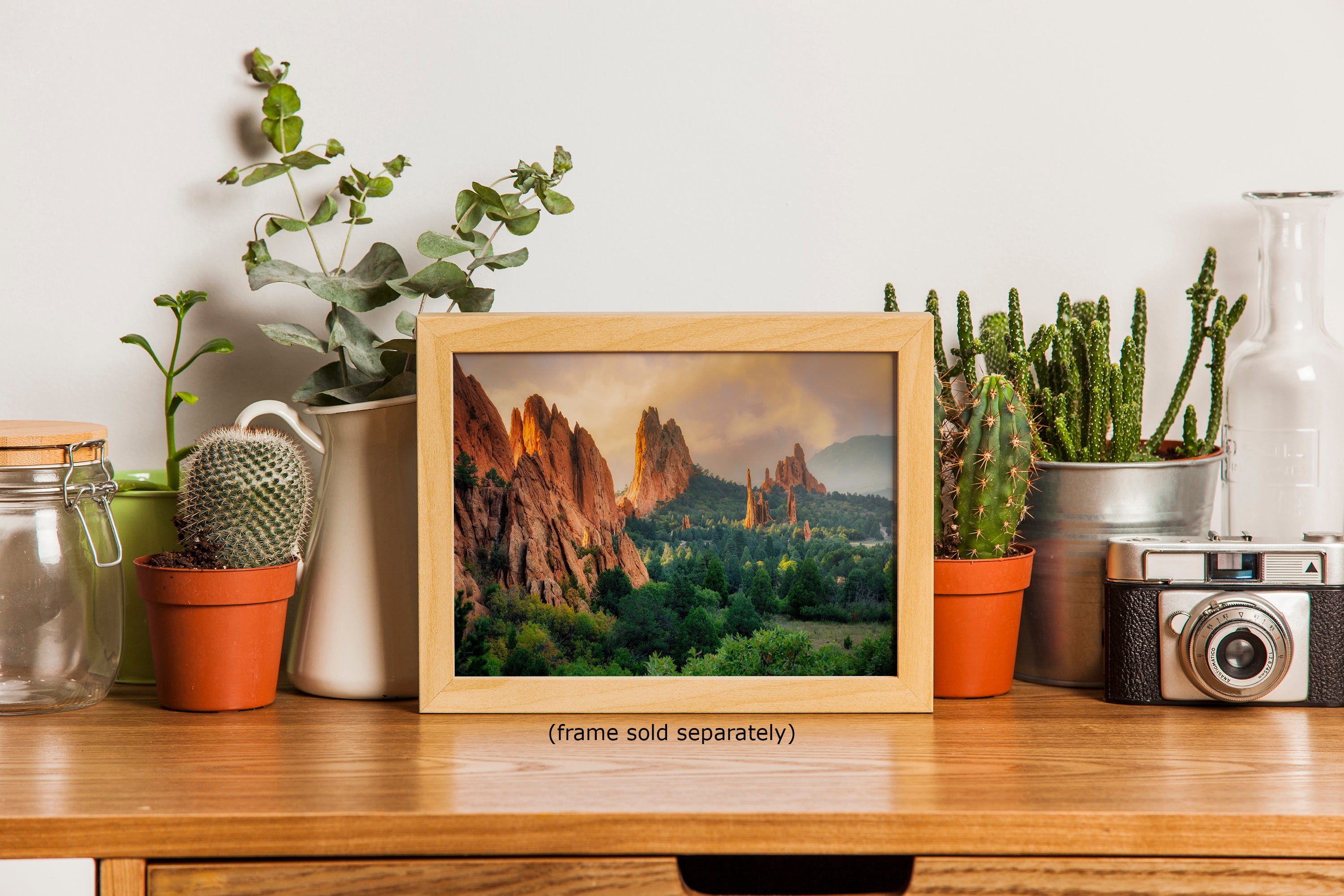 Garden of the Gods Colorado Mountain Picture Nature Photo, Rocky Mountain Relaxation Artwork for Meditation, Office, & House Decor