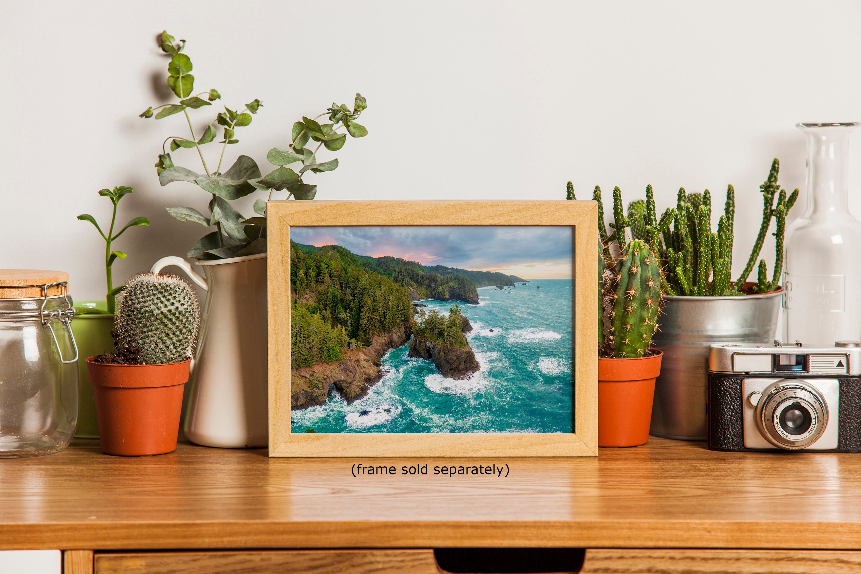 Oregon Coast Ocean Picture, Pacific Northwest Rocky Coastline Nature Photo