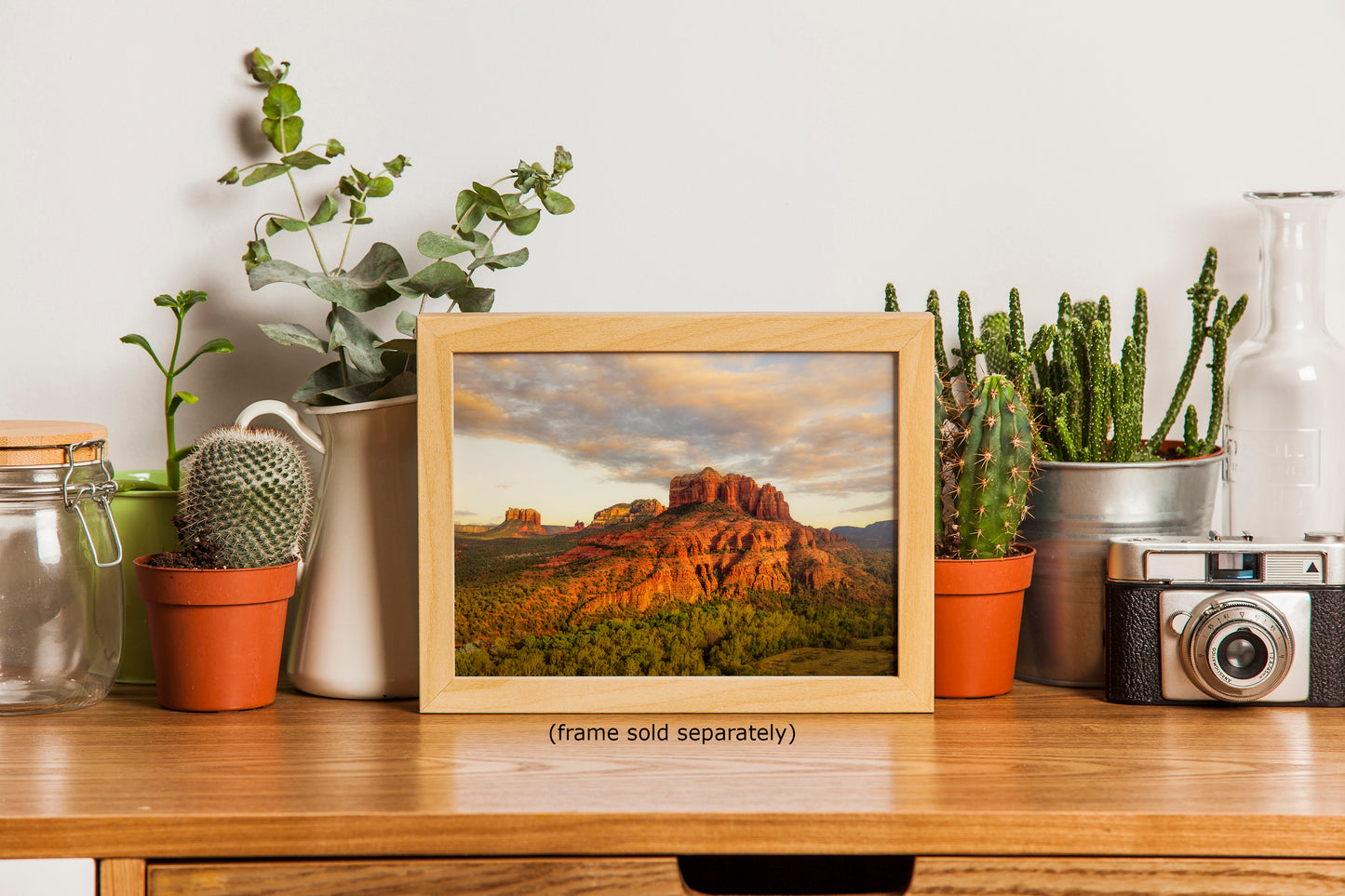 Cathedral Rock, Sedona Arizona Desert Picture Nature Photo Relaxation Artwork for Meditation, Office, and House Decor