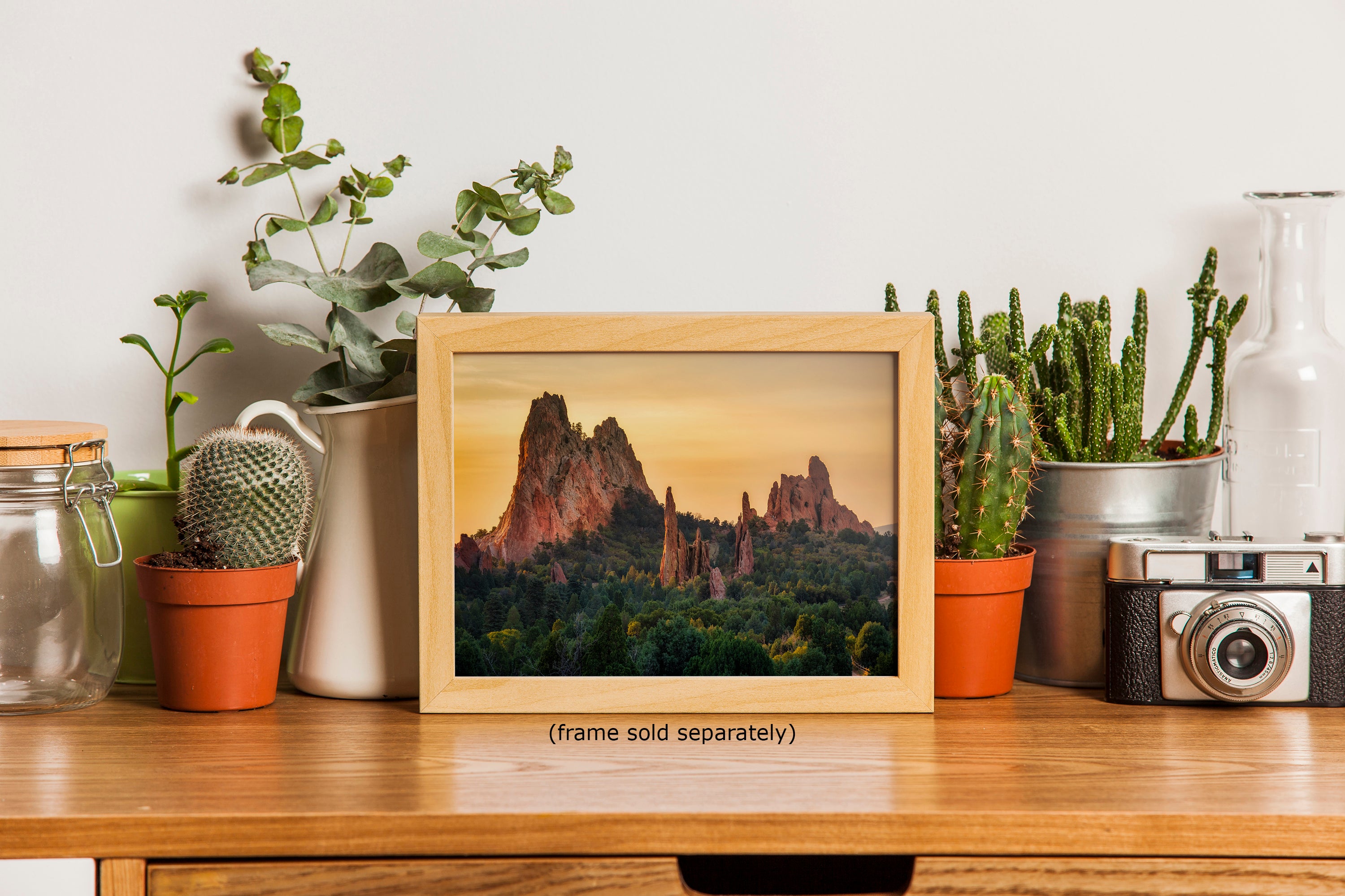 Garden of the Gods Colorado Mountain Photo - Serene Rocky Mountain Nature Photo for Meditation Home Decor