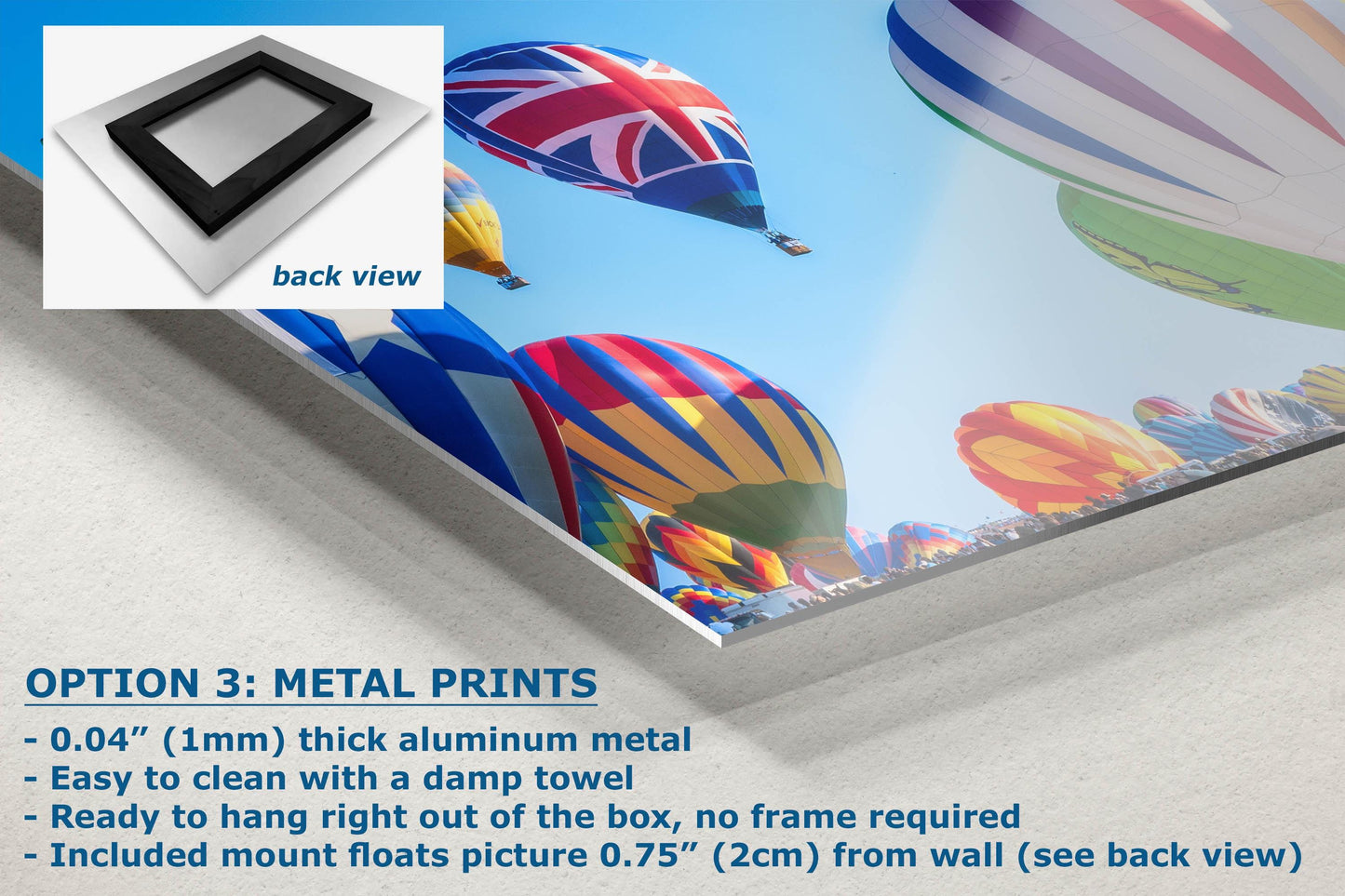 Union Jack Hot Air Balloon Festival Mass Ascension, Albuquerque New Mexico Balloon Fiesta Wall Art, Office, Cubicle & House Decor