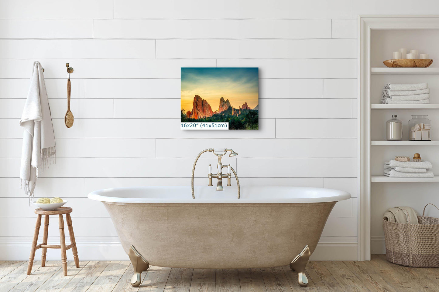 Garden of the Gods Colorado Mountain Picture, Nature Photo of Rocky Mountains for Meditation Relaxation Artwork Bohemian House Decor