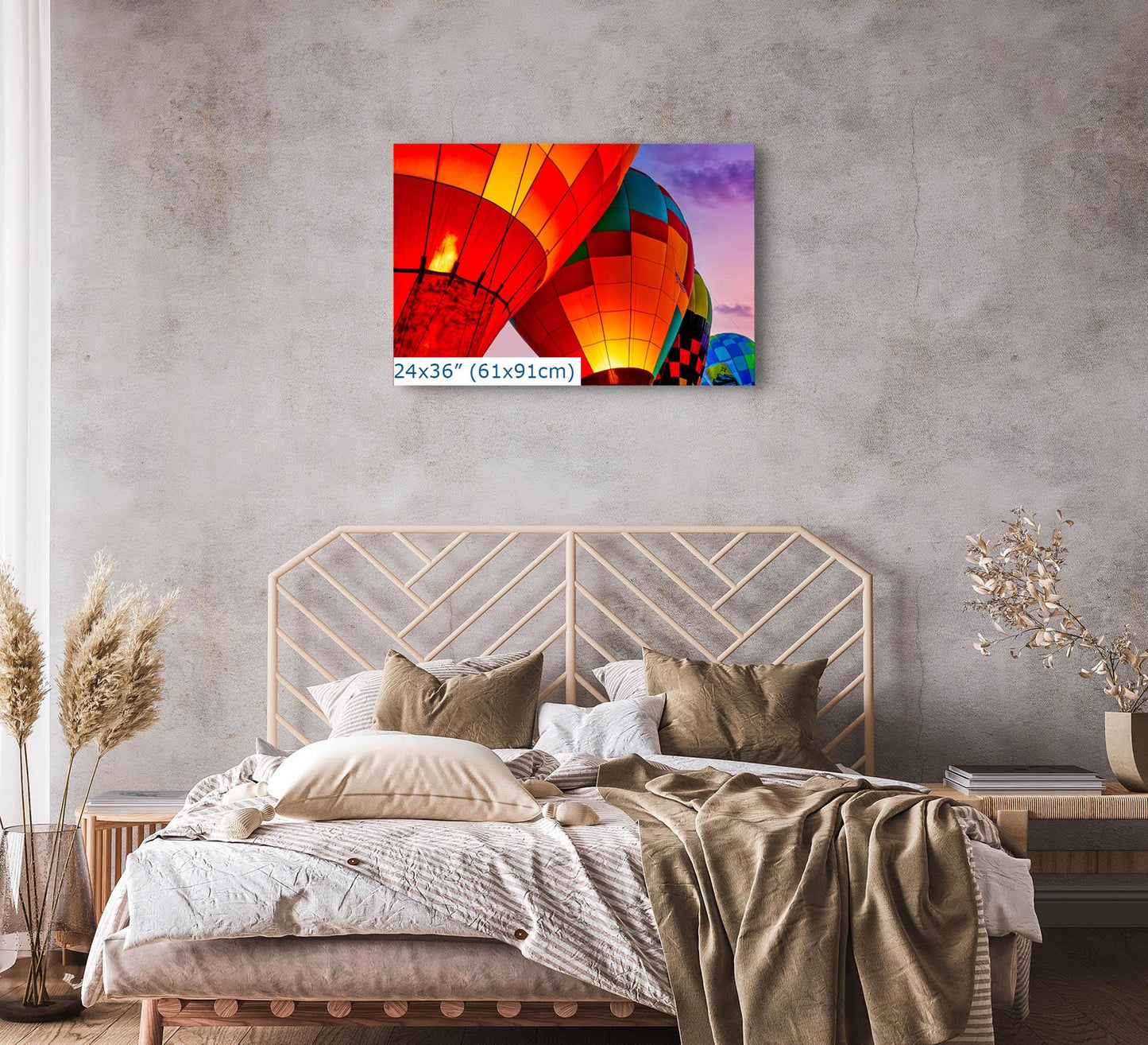 Hot Air Balloon Festival Morning Glow Photo | Albuquerque New Mexico Balloon Fiesta Wall Art | Office, Cubicle & House Decor