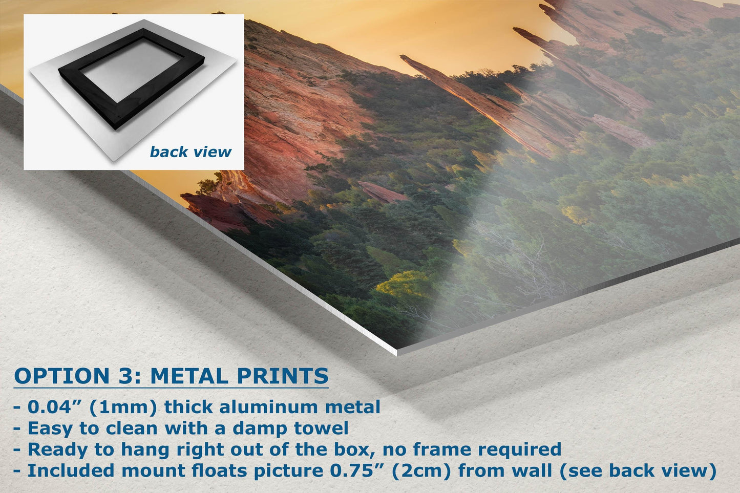 Garden of the Gods Colorado Mountain Photo - Serene Rocky Mountain Nature Photo for Meditation Home Decor