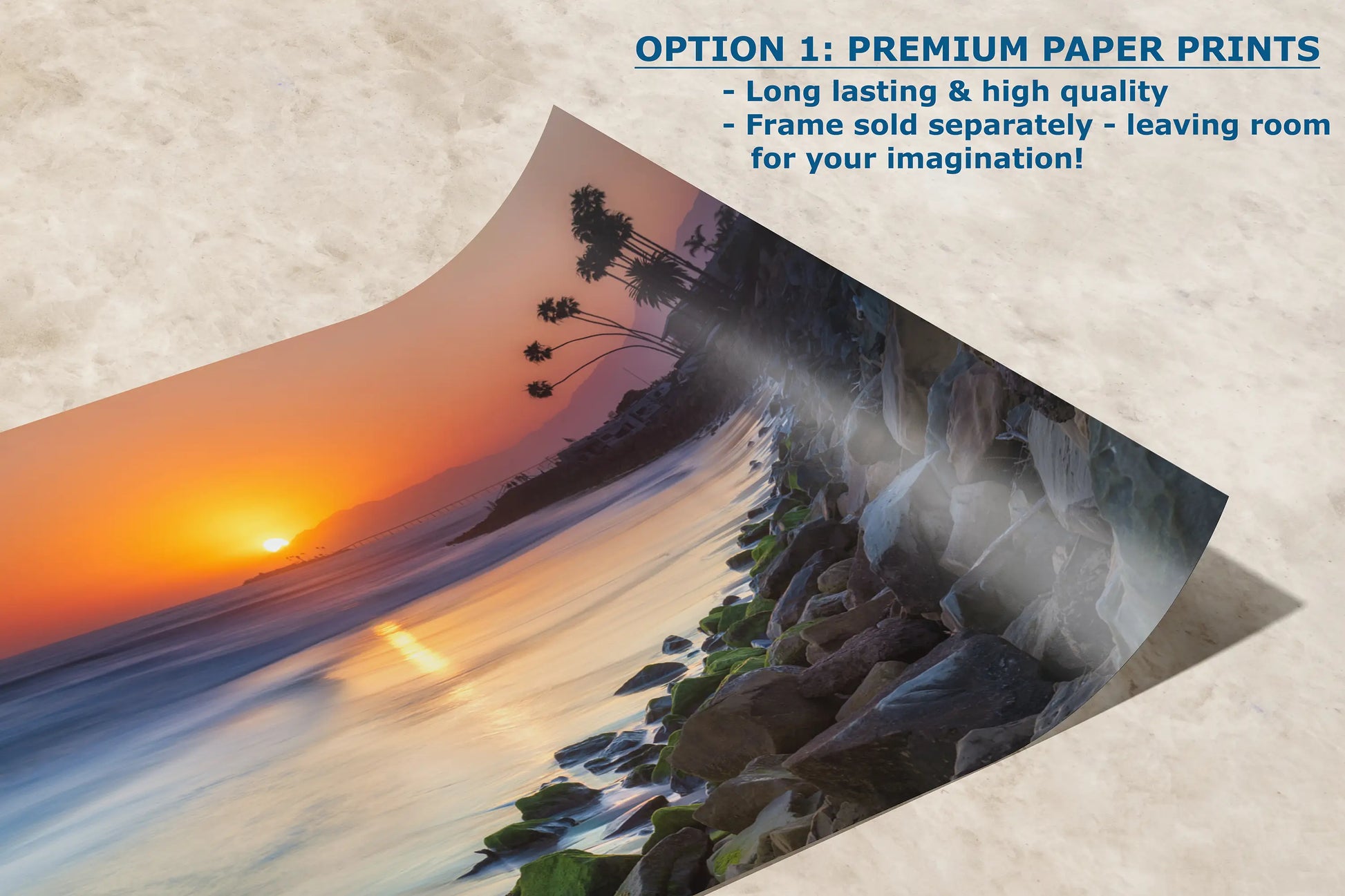 a photo of a sunset on the beach