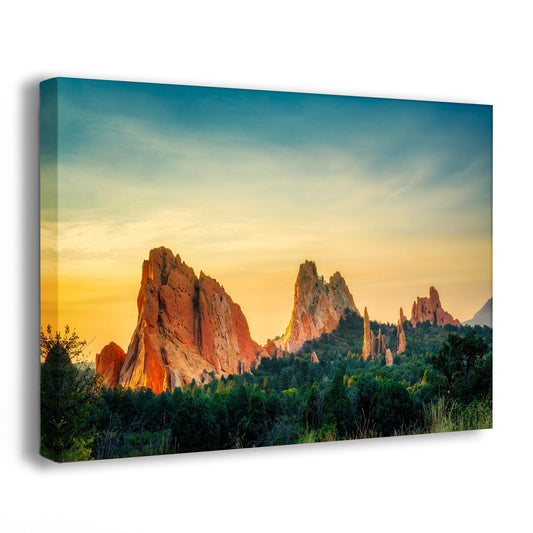 Garden of the Gods Colorado Mountain Picture, Nature Photo of Rocky Mountains for Meditation Relaxation Artwork Bohemian House Decor