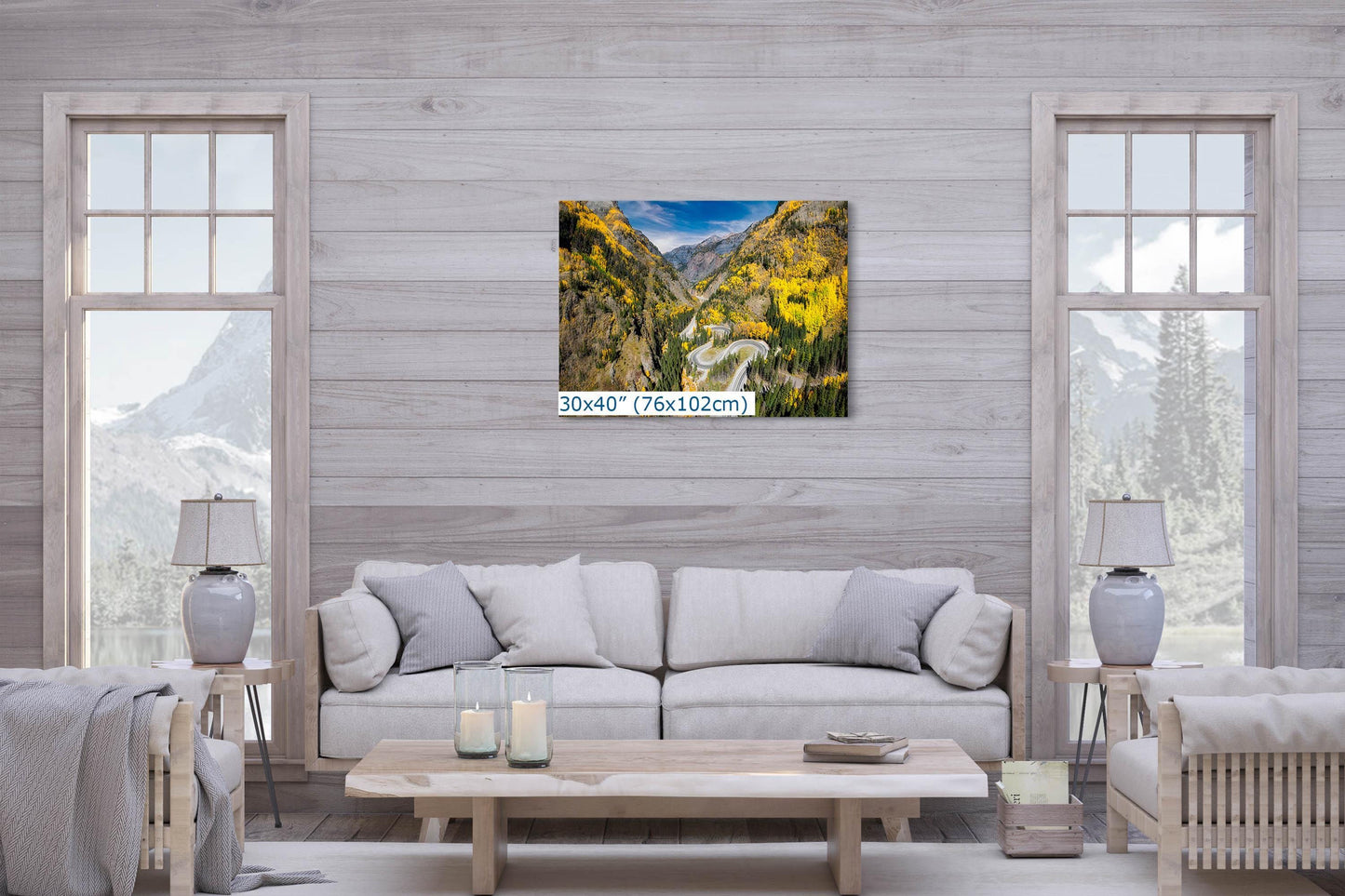 Colorado San Juan Mountain Picture, Million Dollar Highway Fall Colors Aspen Trees Forest Picture, Nature Photo for Relaxation Artwork, Meditation and House Decor