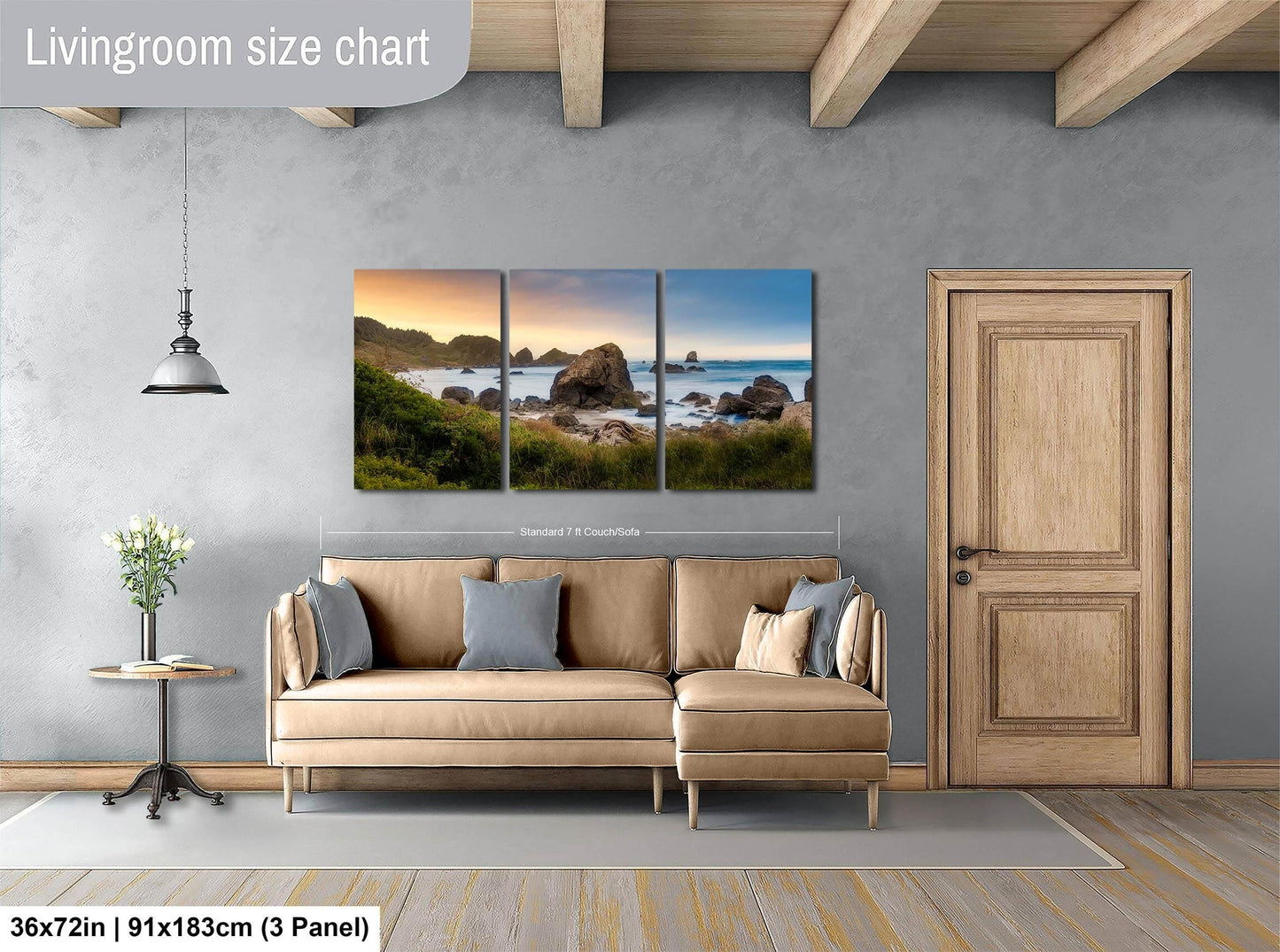 Oregon Scenic Landscape Canvas: Pacific Northwest Nature Wall Art for Home, Office & Living Room Decor
