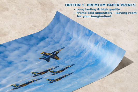 US Navy Blue Angels FA-18 Super Hornet Aviation Artwork | Military Aircraft Poster | Naval Aviation Wall Decor | Fighter Jet Print