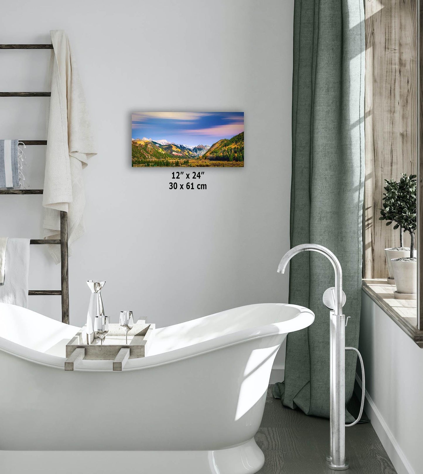 Telluride Colorado San Juan Mountain Picture, Fall Colors Aspen Trees Forest Picture Nature Photo for Relaxation Artwork, Meditation and House Decor