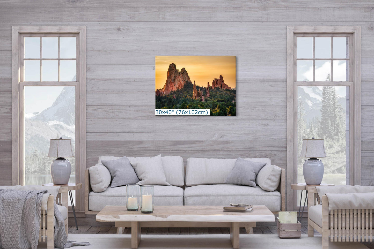 Garden of the Gods Colorado Mountain Photo - Serene Rocky Mountain Nature Photo for Meditation Home Decor