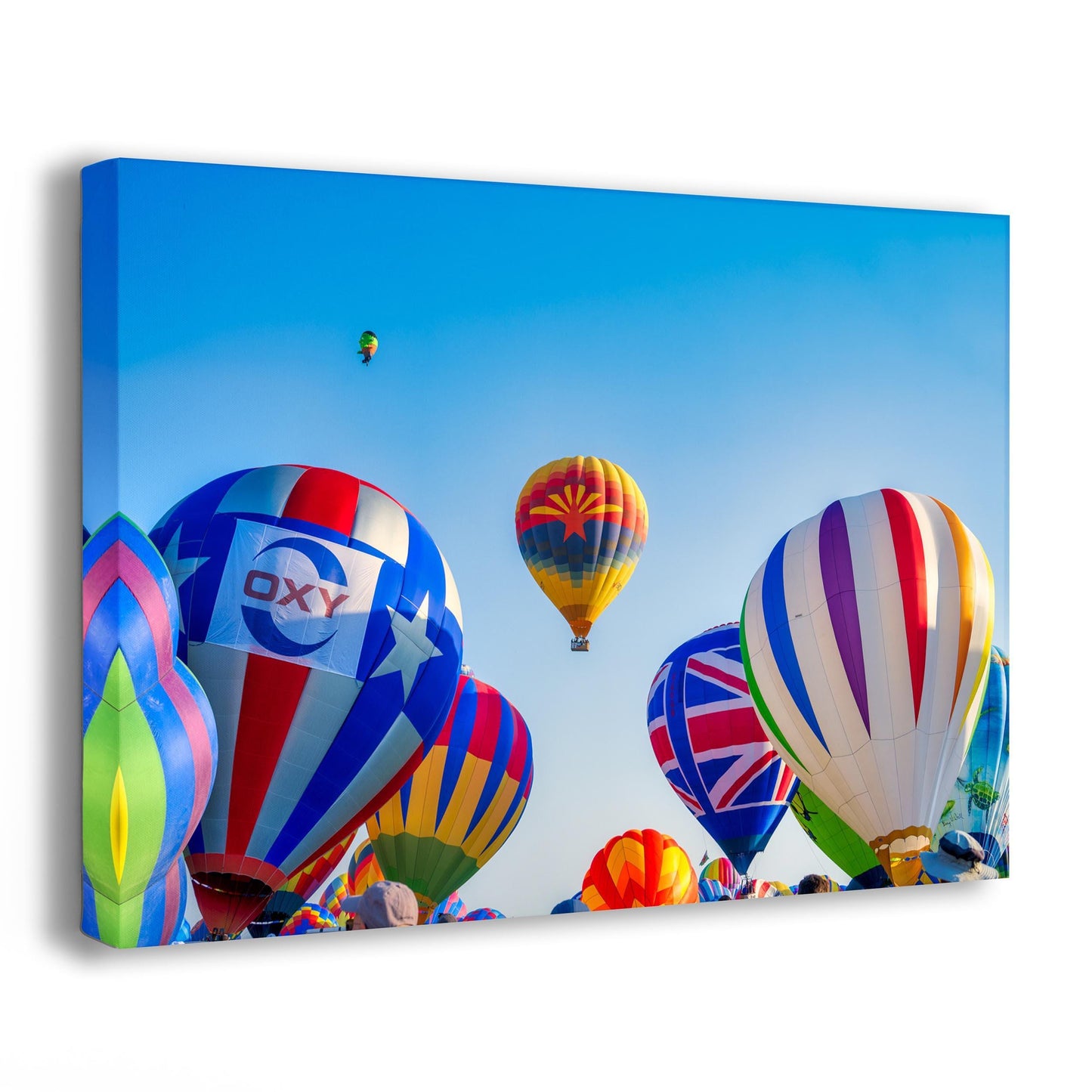 Hot Air Balloon Festival Mass Ascension Arizona Flag, Albuquerque New Mexico Balloon Fiesta Wall Art | Office, Cubicle & House Decor