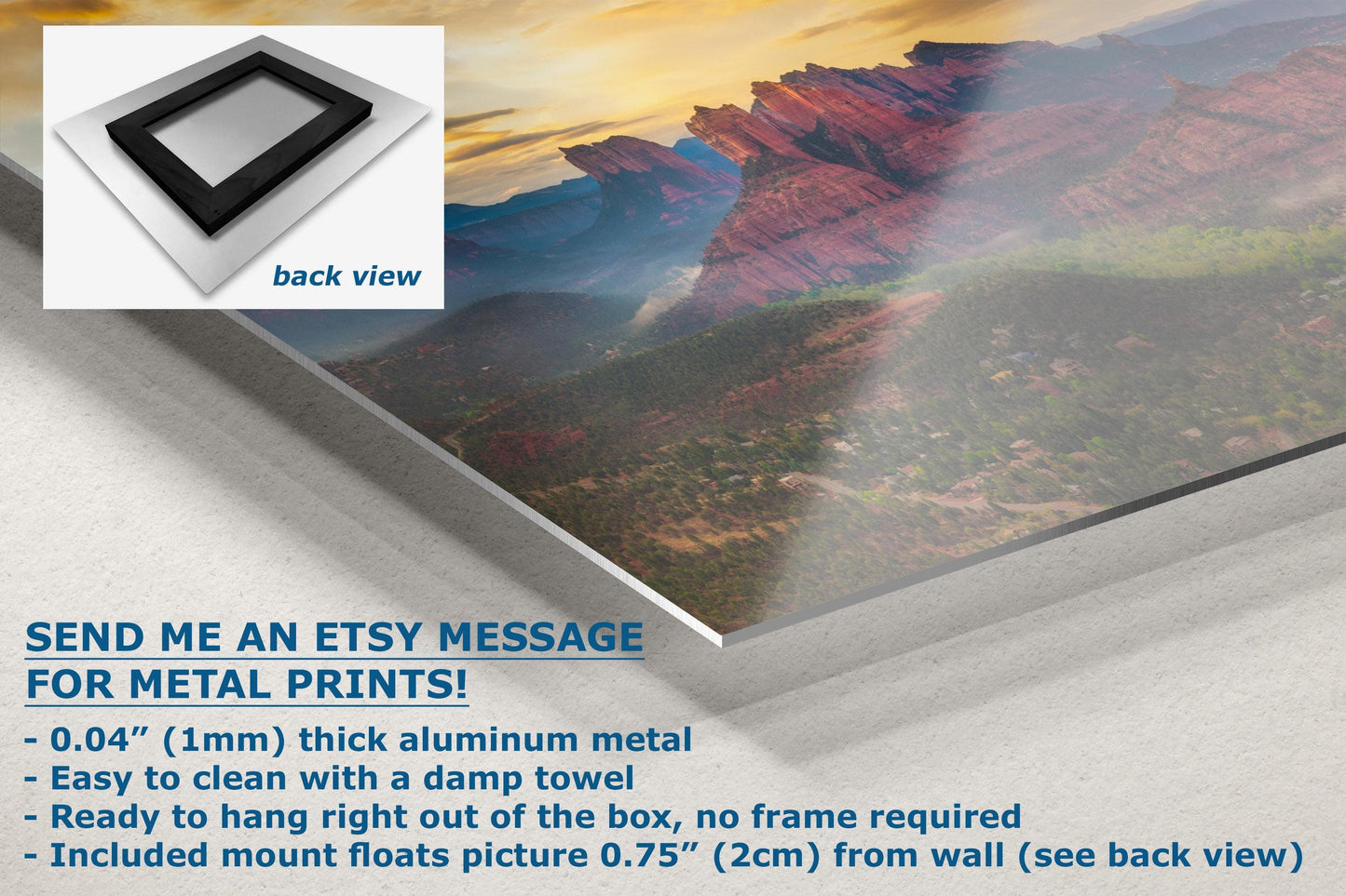 Cathedral Rock View, Sedona Arizona Desert Picture Nature Photo Relaxation Artwork for Meditation, Office, and House Decor