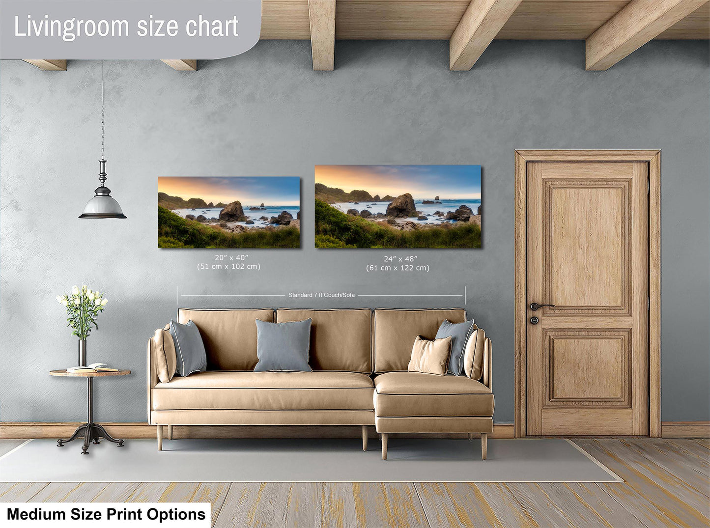 Oregon Scenic Landscape Canvas: Pacific Northwest Nature Wall Art for Home, Office & Living Room Decor