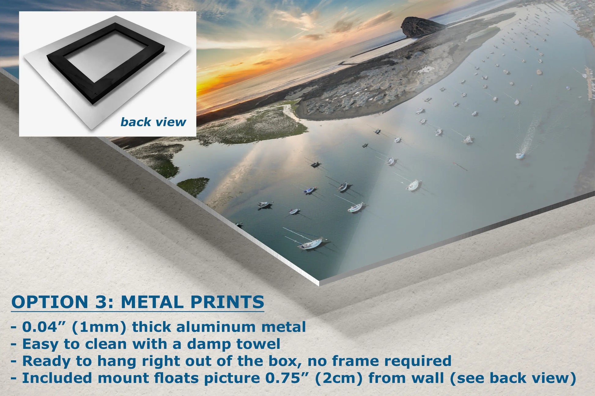 a picture of a metal print on a wall