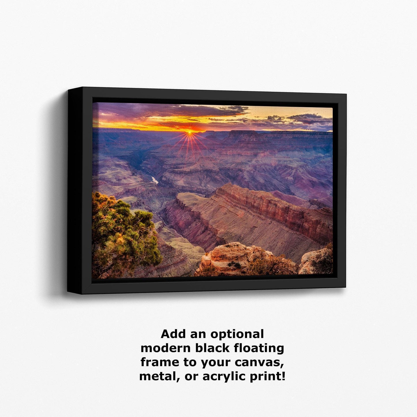 Grand Canyon National Park, Arizona Desert Picture Nature Photo, Bohemian Style Relaxation Artwork for Meditation, Office & House Décor