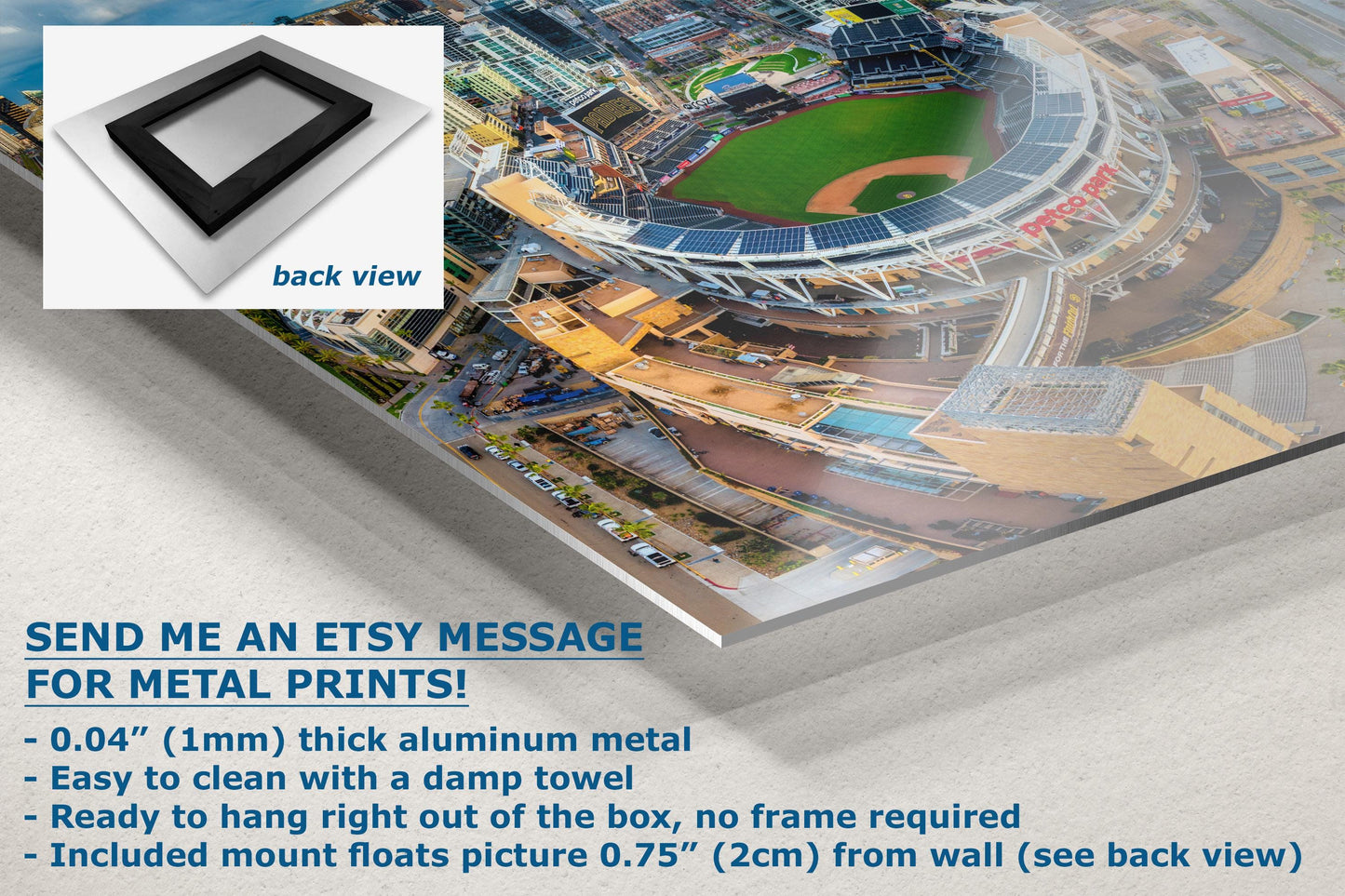 San Diego Padres Baseball Petco Park Skyline Print – MLB Stadium Wall Art for Sports Fans & Home Decor