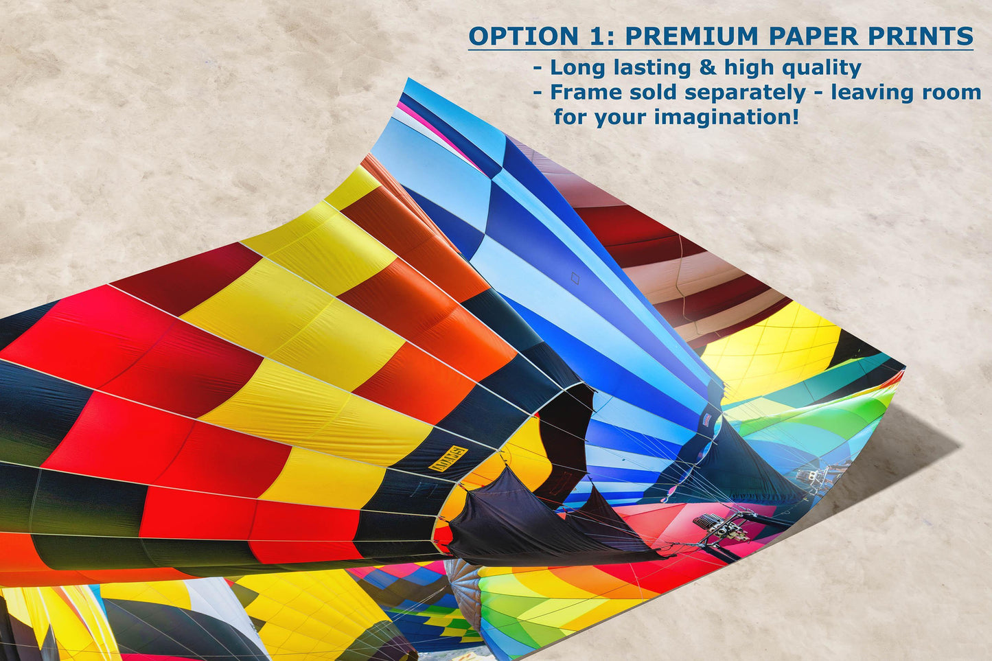 Hot Air Balloon Festival Mass Ascension Close Up | Albuquerque New Mexico Balloon Fiesta Wall Art | Office, Cubicle & House Decor