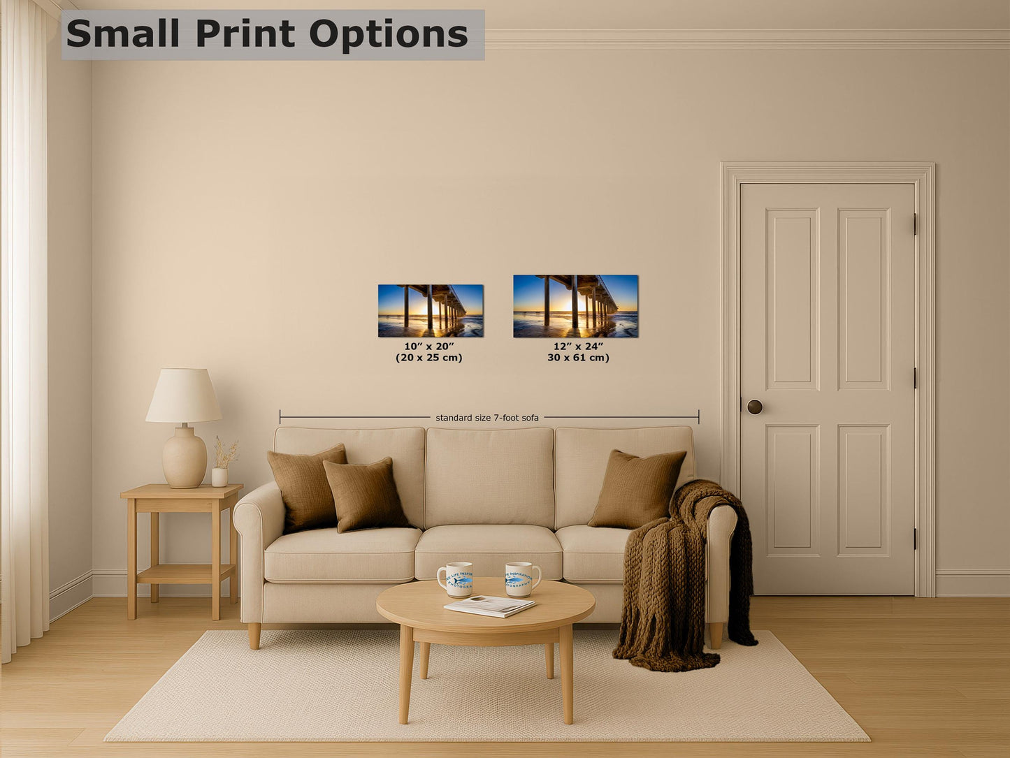 Southern California Coastline Ocean Picture Nature Photo, Relaxation Artwork, La Jolla Scripps Pier Wall Art, Coastal Sunset Decor,