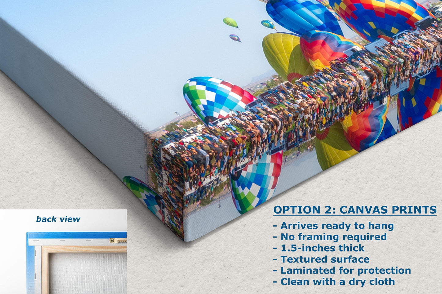 Hot Air Balloon Festival Mass Ascension Panorama Photo, Albuquerque New Mexico Balloon Fiesta Wall Art, Office, Cubicle & House Decor