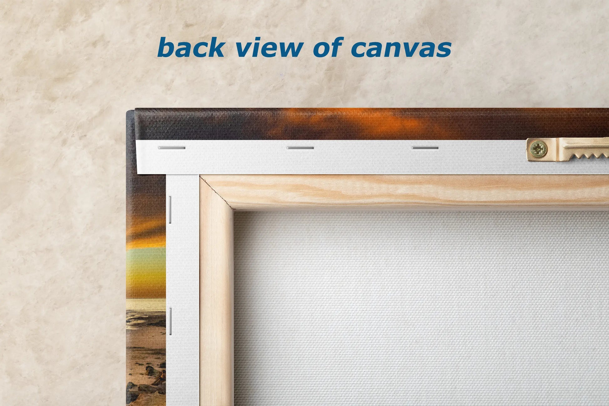 a picture frame with a picture of a sunset