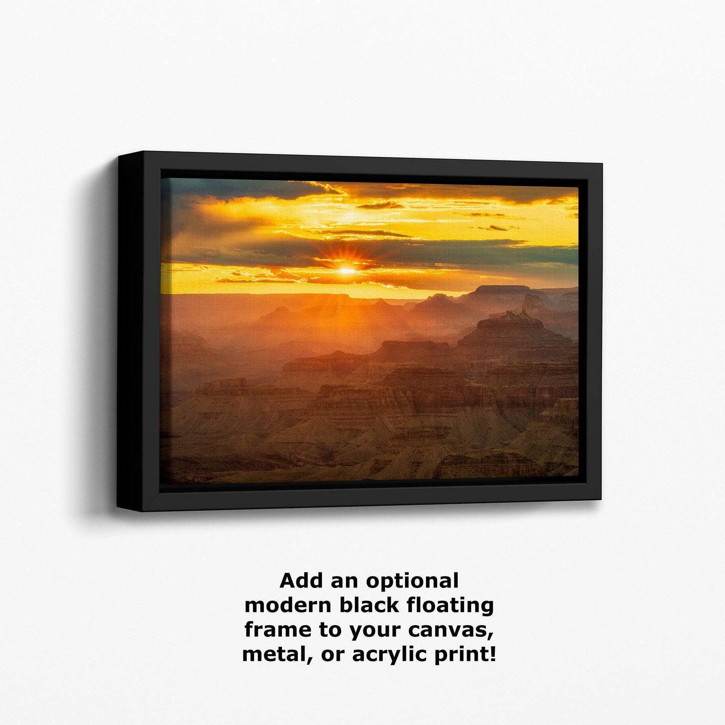 Grand Canyon National Park Sunset, Arizona Desert Picture Nature Photo, Bohemian Style Relaxation Artwork for Meditation, Apartment, Office & House Décor