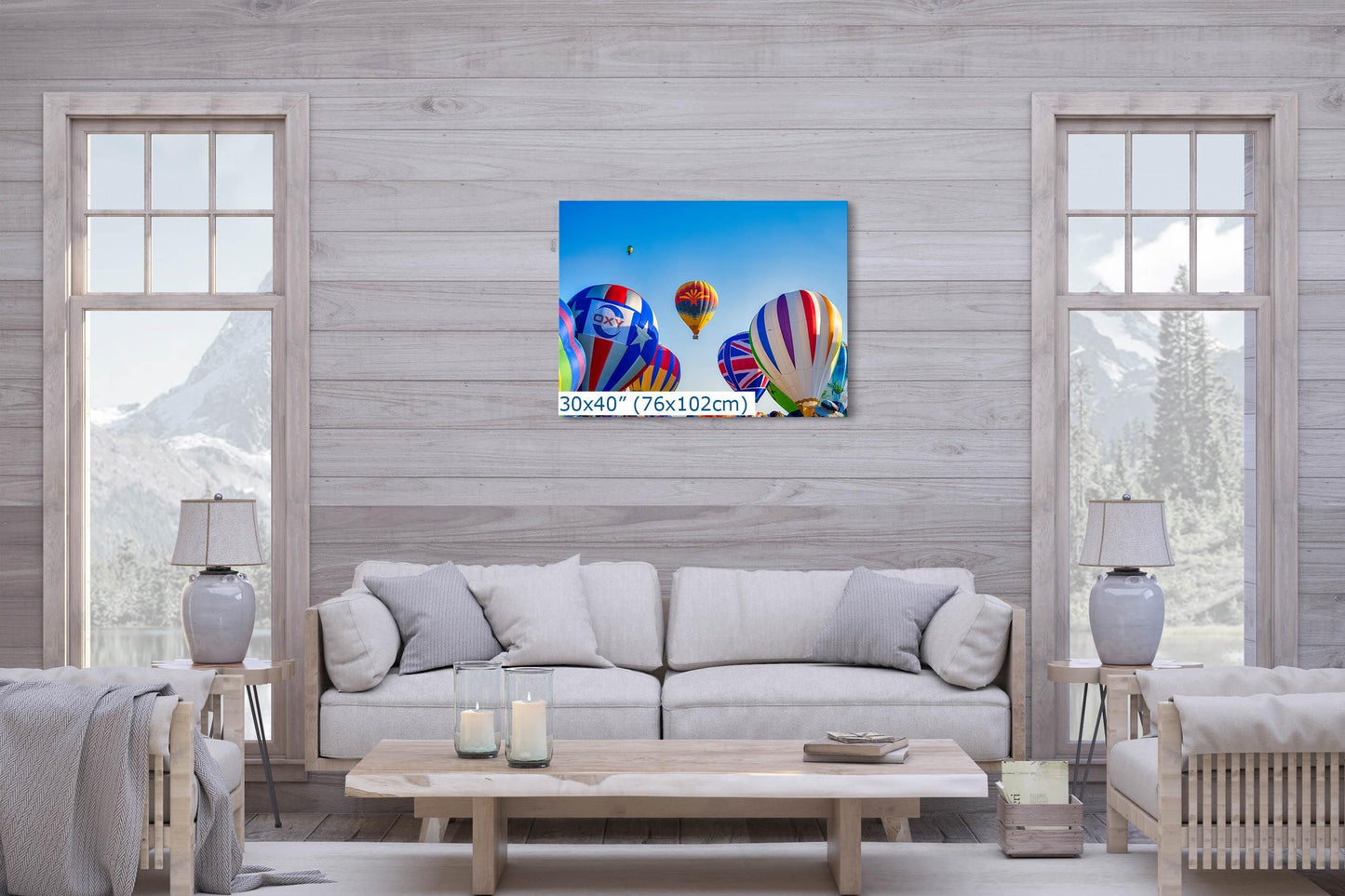 Hot Air Balloon Festival Mass Ascension Arizona Flag, Albuquerque New Mexico Balloon Fiesta Wall Art | Office, Cubicle & House Decor