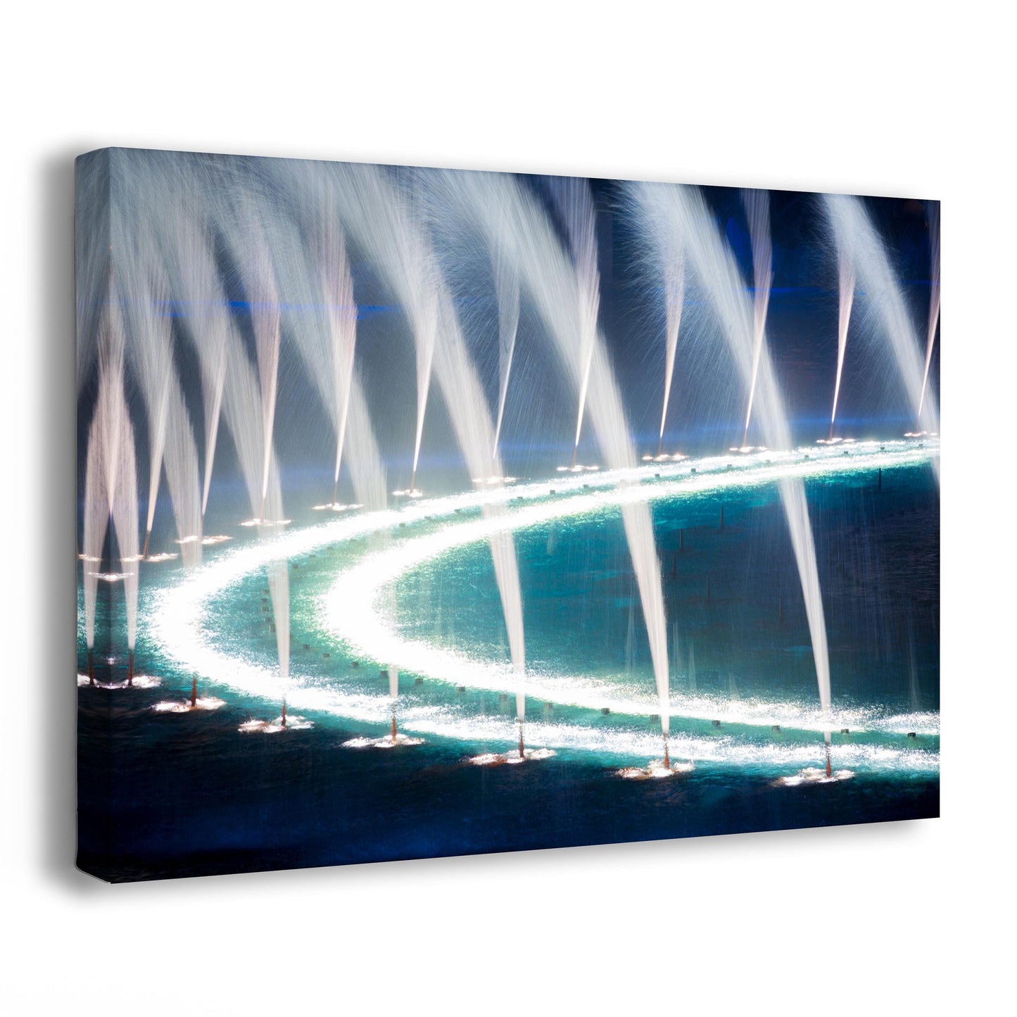Bellagio Las Vegas Water Picture, Relaxation Artwork, Night Water Display Wall Decor, Ethereal Cityscape Photography
