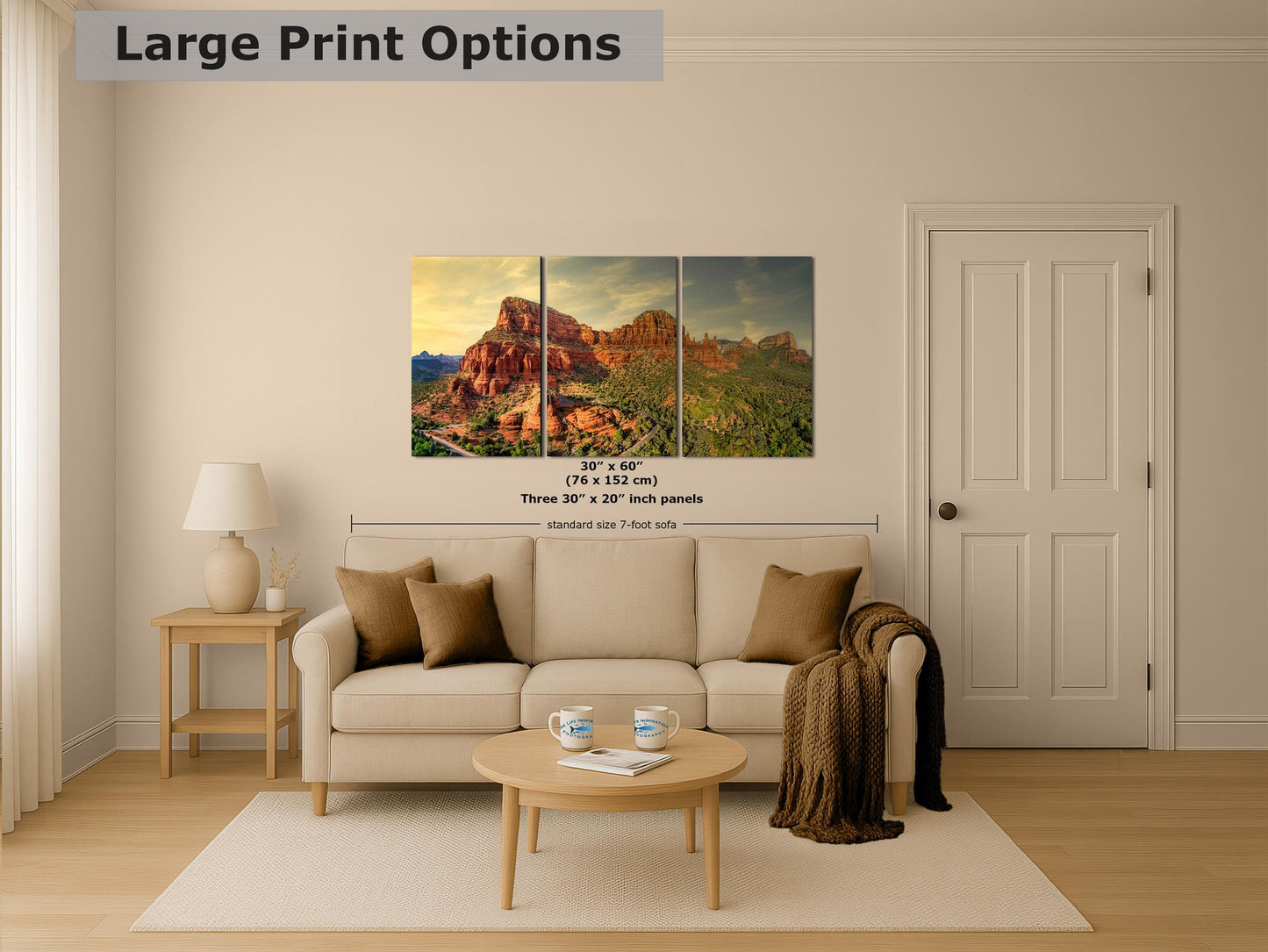 Chapel of the Holy Cross Sedona Arizona Desert Picture, Southwestern Wall Art, Catholic Church Decor, Canvas Print, Office or Home Wall Art