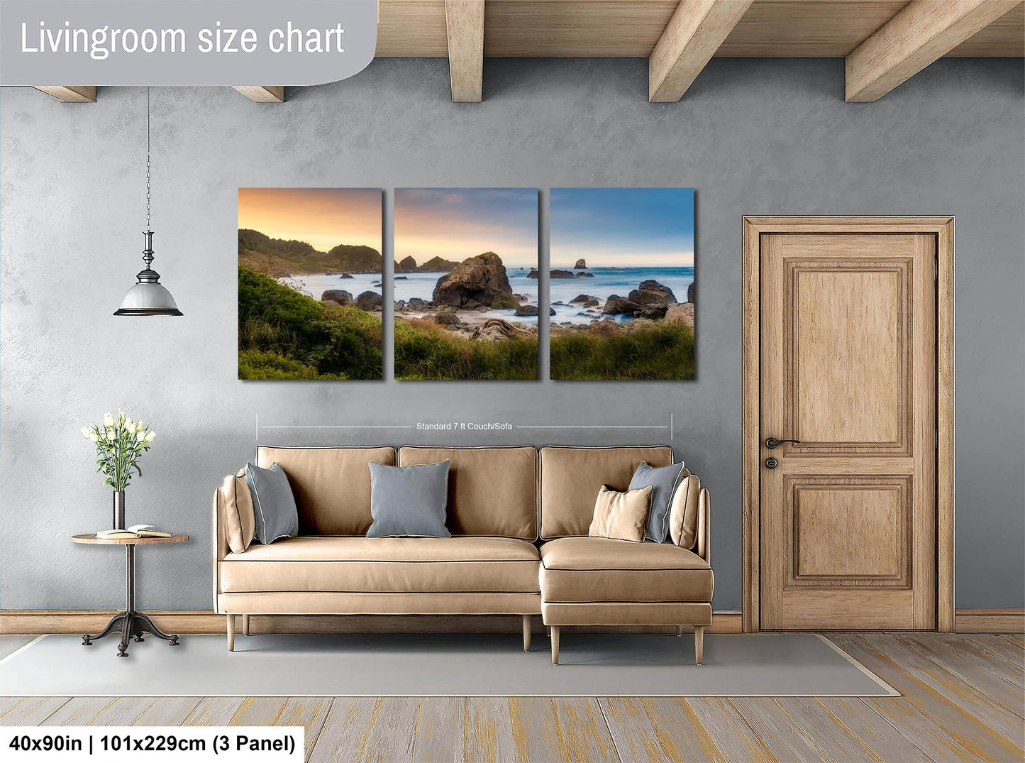 Oregon Scenic Landscape Canvas: Pacific Northwest Nature Wall Art for Home, Office & Living Room Decor