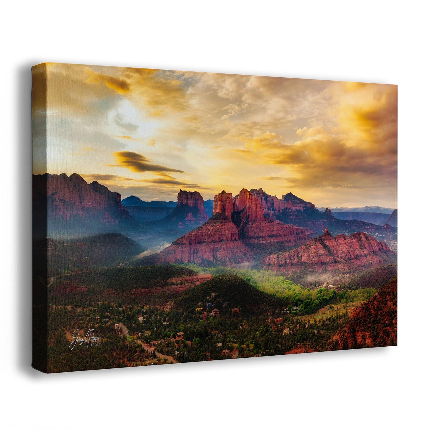 Cathedral Rock View, Sedona Arizona Desert Picture Nature Photo Relaxation Artwork for Meditation, Office, and House Decor