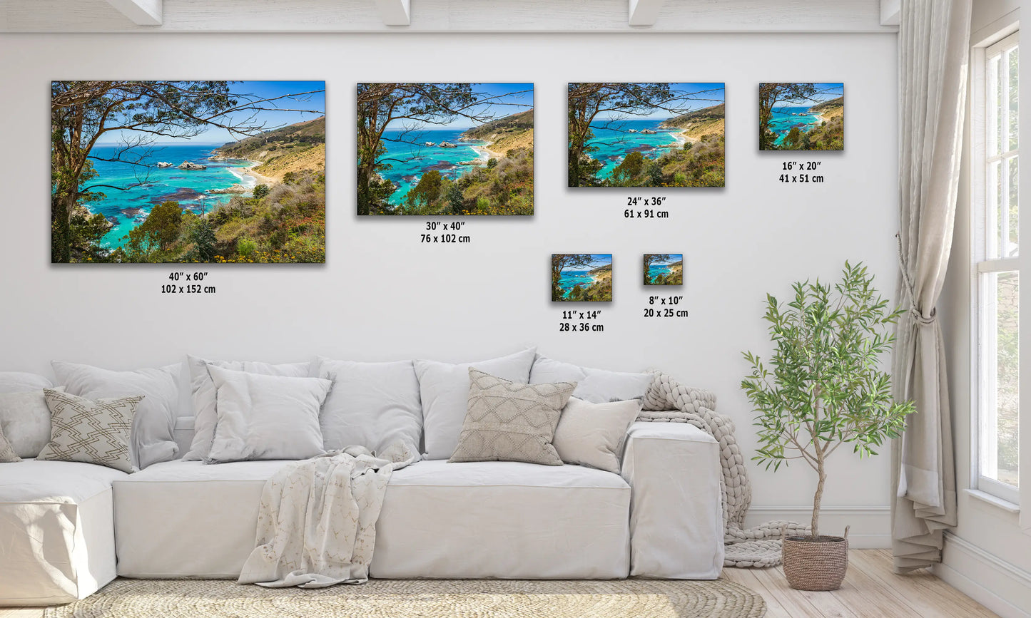 Pfeiffer Beach Big Sur California Coastline Ocean Picture Nature Photo, Relaxation Artwork, Meditation, Office House Decor