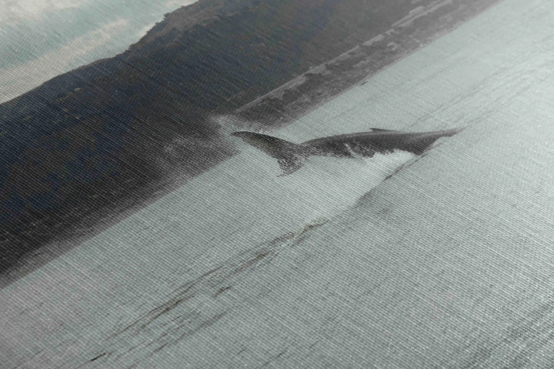 Humpback Whale Fluke close up on canvas wall decor