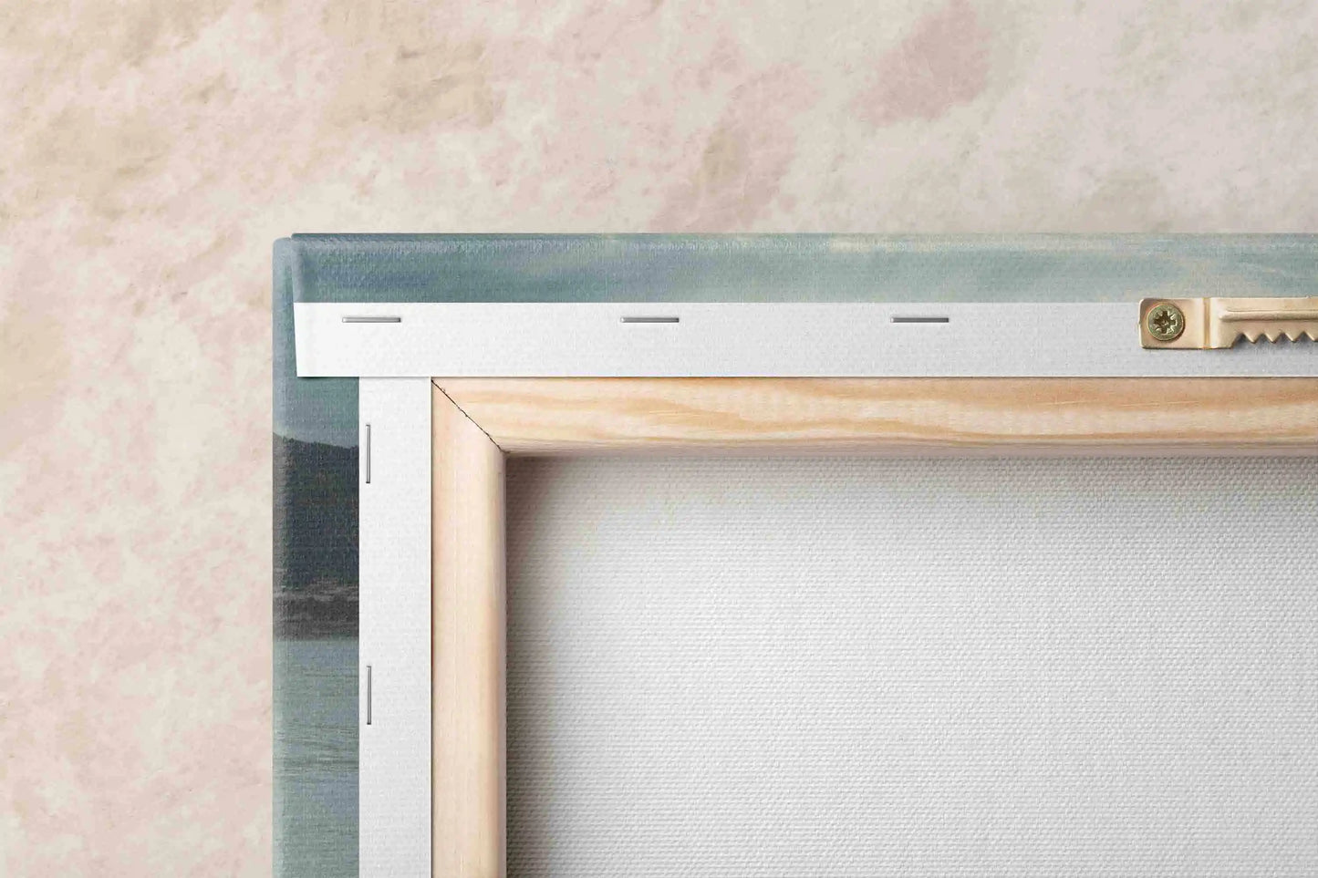 Back view of canvas wall decor