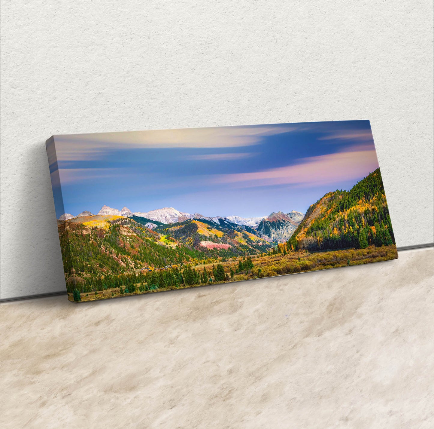 Telluride Colorado San Juan Mountain Picture, Fall Colors Aspen Trees Forest Picture Nature Photo for Relaxation Artwork, Meditation and House Decor