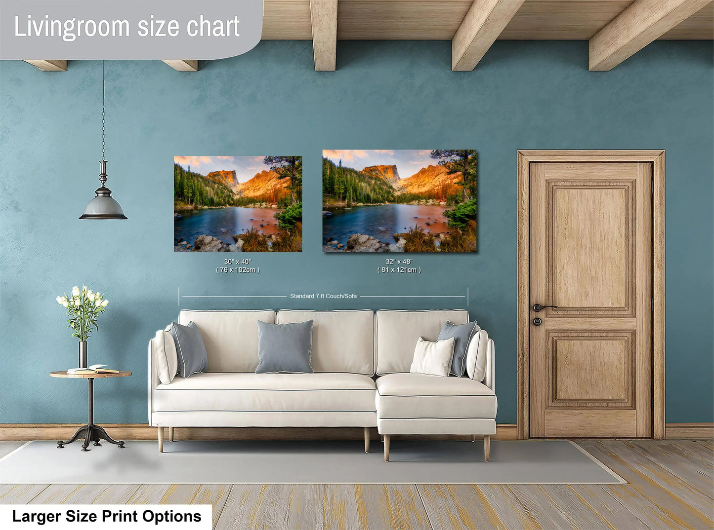 Dream Lake Rocky Mountain National Park Mountain Picture Nature Photo, Relaxation Artwork for Meditation, Office, Apartment & House Decor