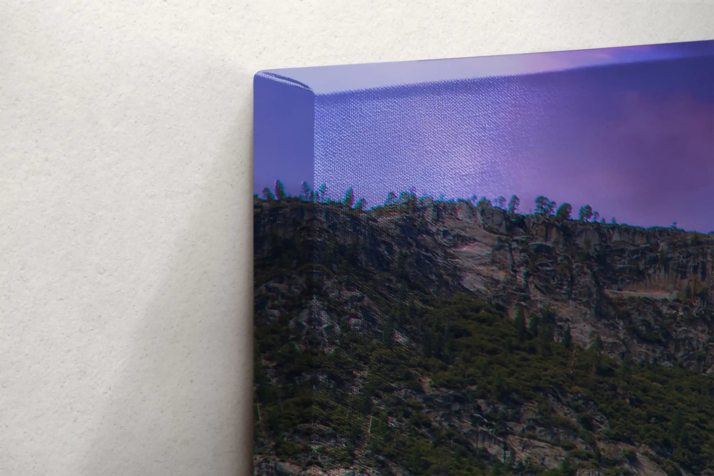 Yosemite Falls at Night Wall Decor Canvas close up detail