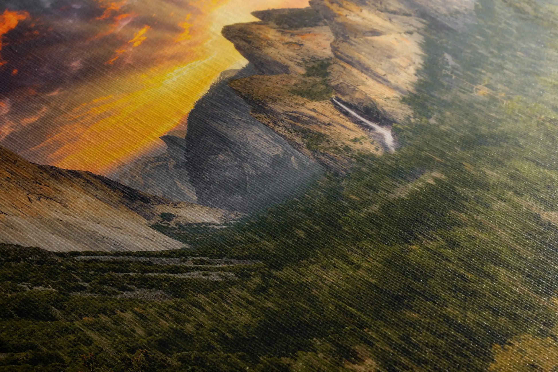 Yosemite Valley from Tunnel View close-up view of canvas wall decor