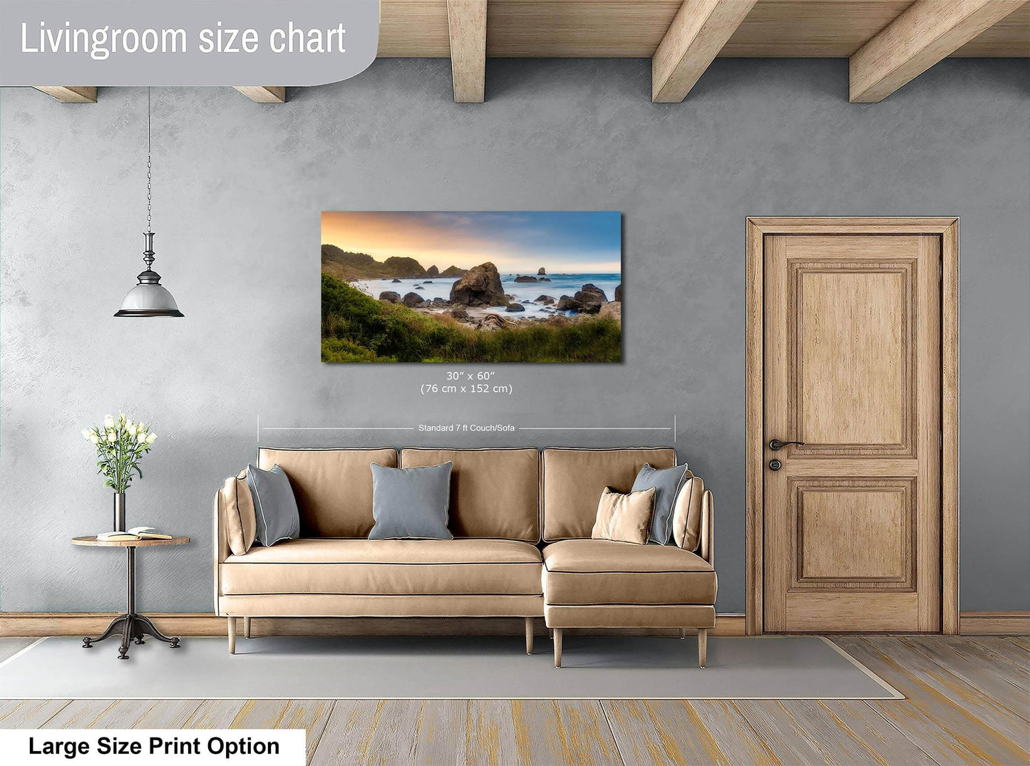 Oregon Scenic Landscape Canvas: Pacific Northwest Nature Wall Art for Home, Office & Living Room Decor