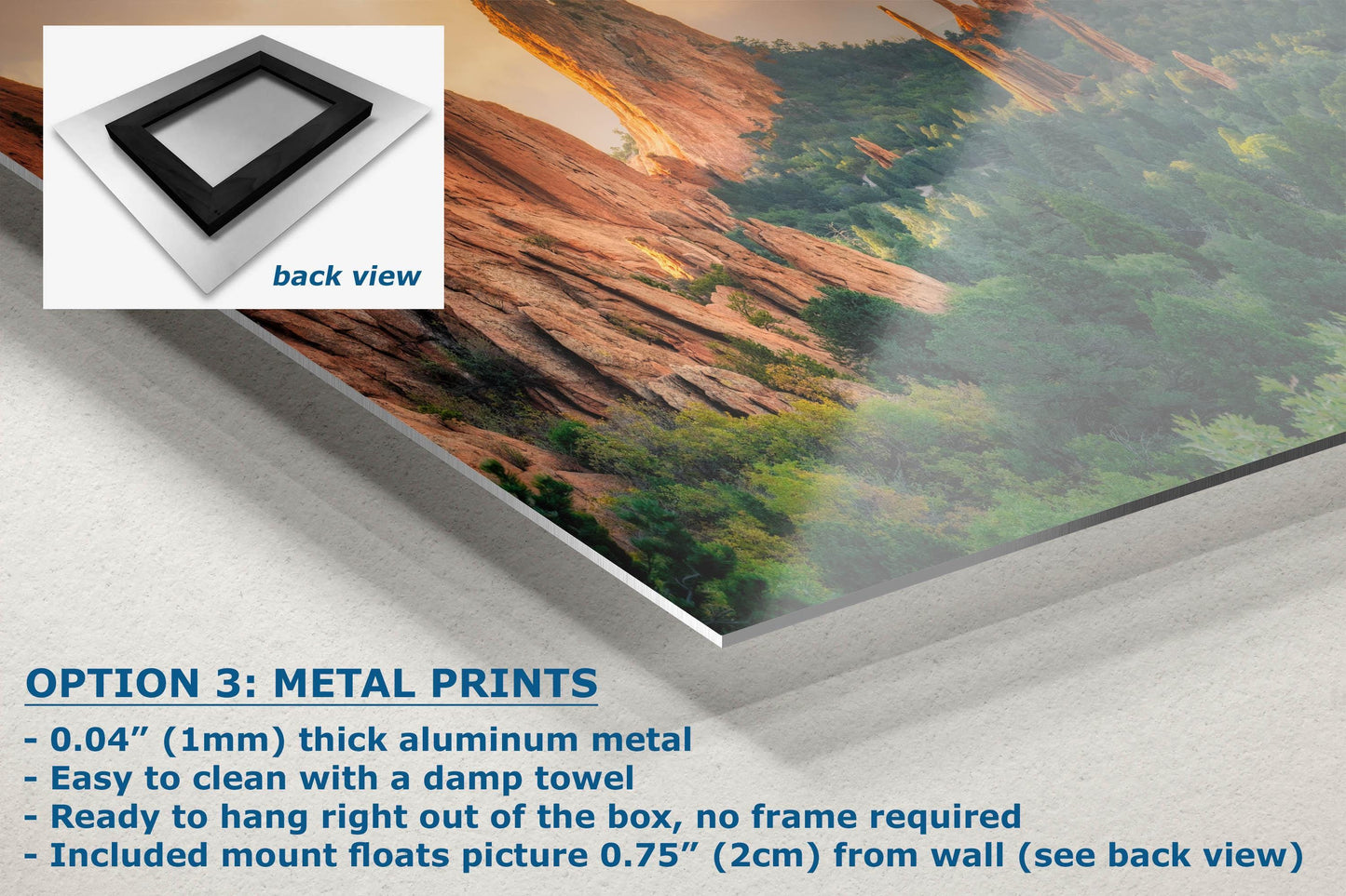 Garden of the Gods Colorado Mountain Picture Nature Photo, Rocky Mountain Relaxation Artwork for Meditation, Office, & House Decor