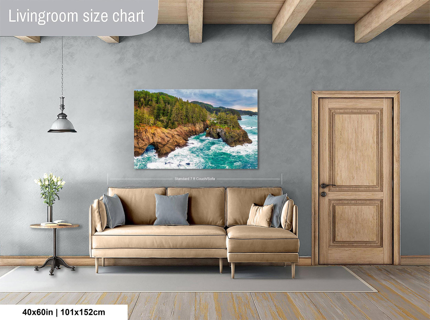 Oregon Coastal Landscape Print: Pacific Ocean Nature Photography for Home Decor and Gifts