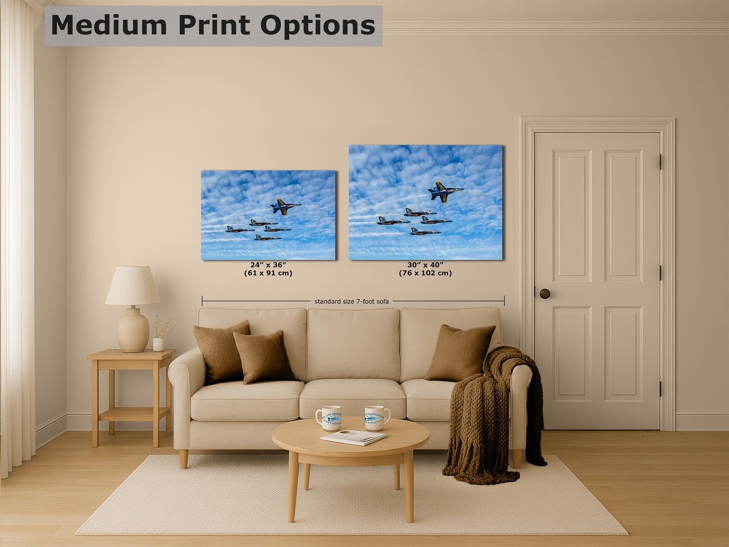 US Navy Blue Angels FA-18 Super Hornet Aviation Artwork | Military Aircraft Poster | Naval Aviation Wall Decor | Fighter Jet Print