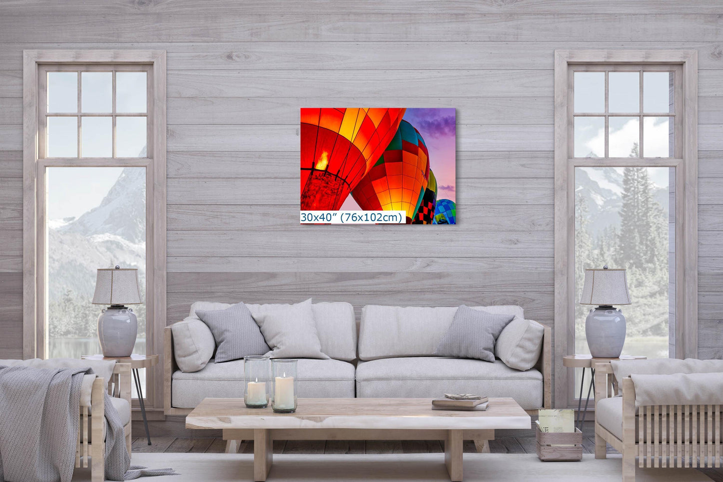 Hot Air Balloon Festival Morning Glow Photo | Albuquerque New Mexico Balloon Fiesta Wall Art | Office, Cubicle & House Decor