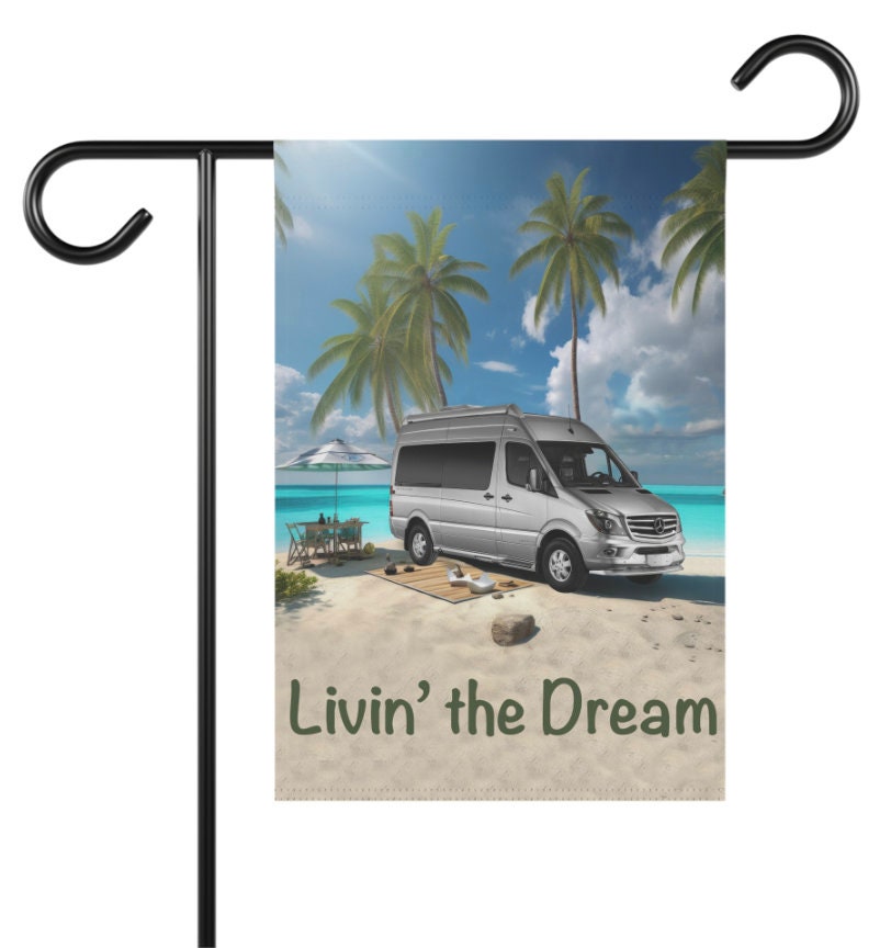 Airstream Camper Garden Flag - Custom Outdoor Yard Decoration