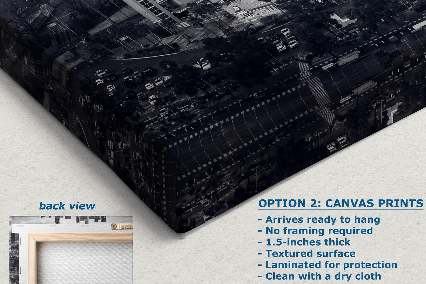 Los Angeles Dodgers Baseball Stadium, LA Skyline Urban Cityscape Monochrome Photo for Dorm Room, Man Cave, and Office