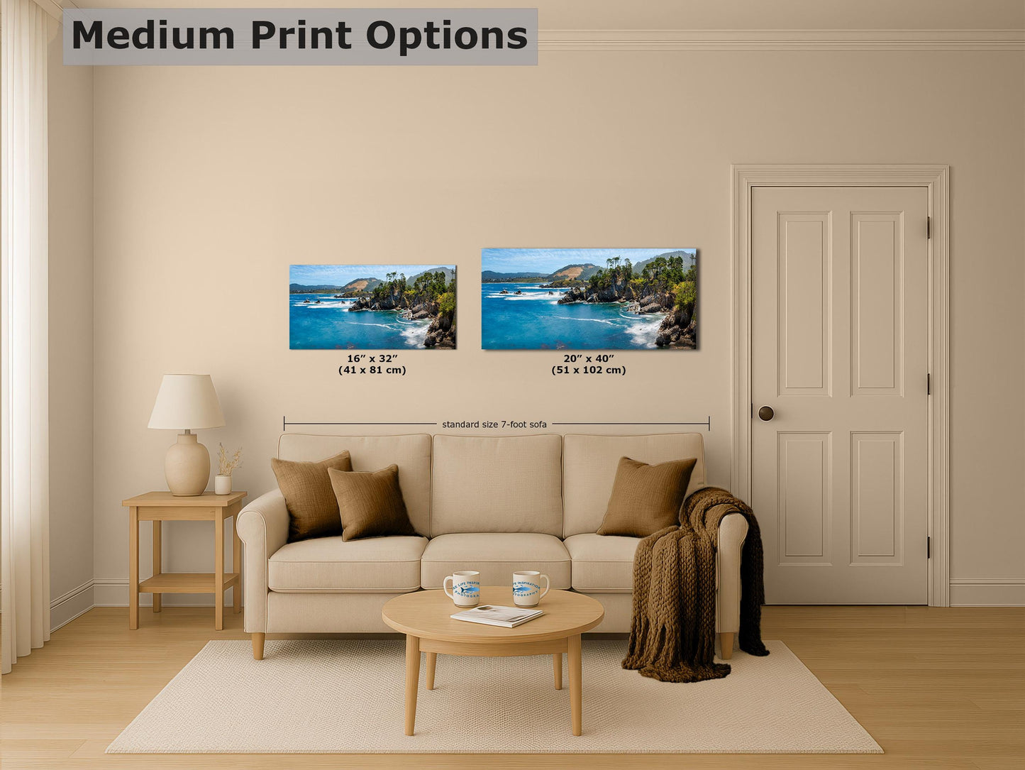 Point Lobos Carmel California Coastline Ocean Picture Seascape, Relaxation Artwork Nature Photo for Meditation, Office, Dorm, House Decor