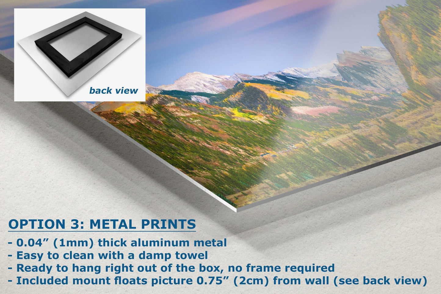 Telluride Colorado San Juan Mountain Picture, Fall Colors Aspen Trees Forest Picture Nature Photo for Relaxation Artwork, Meditation and House Decor