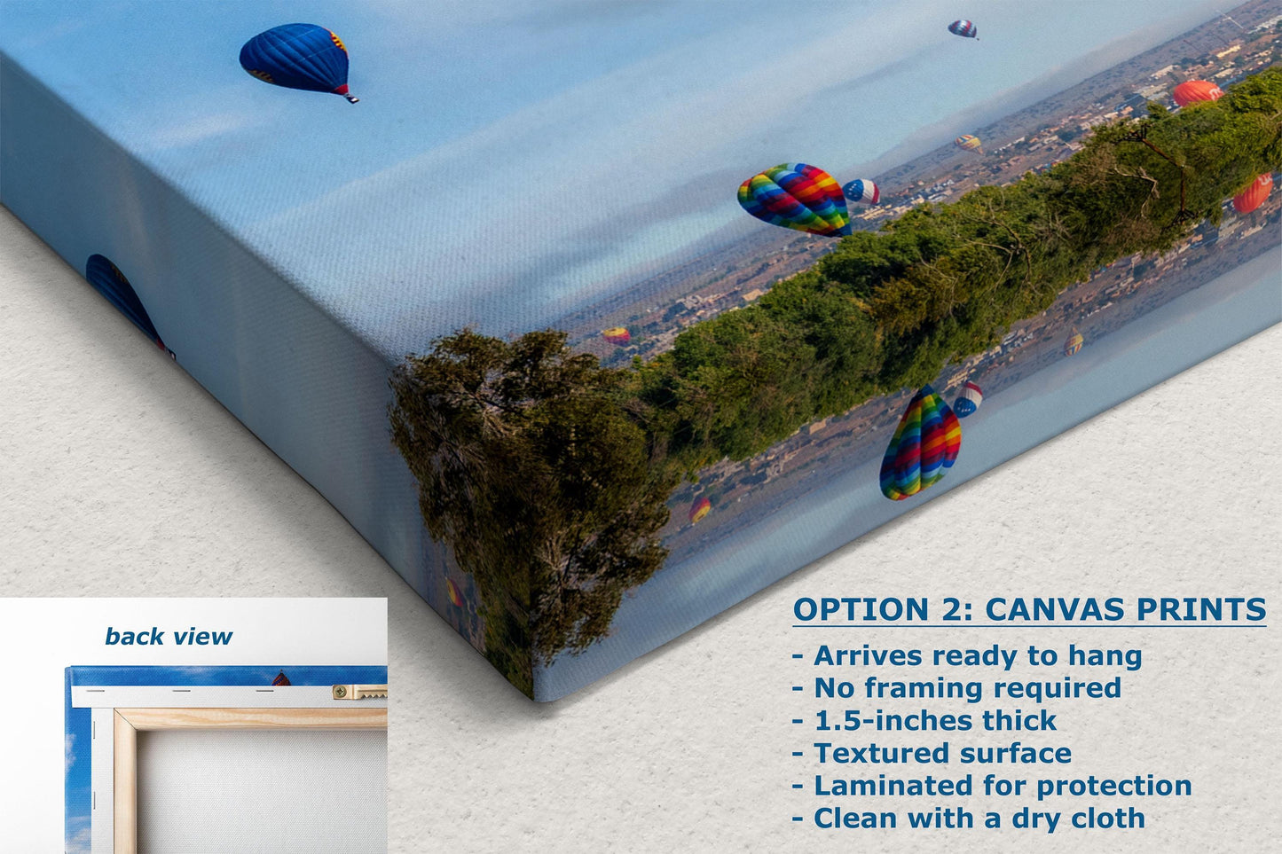 Hot Air Balloon Festival Mass Ascension | Albuquerque New Mexico Balloon Fiesta Wall Art Panorama | Office, Cubicle & House Decor